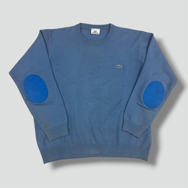 Sourced limited accessories and clothes Lacoste blue knitted crewneck sweatshirt used – Secondhand Streetwear