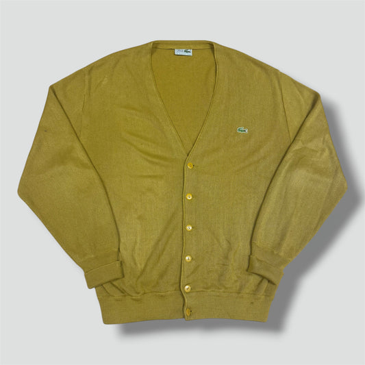 Lacoste vintage knitted yellowish cardigan