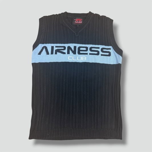 Vintage Airness black knitted vest