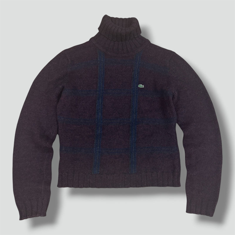 Sourced limited accessories and clothes Vintage Lacoste women’s slightly cropped wool sweatshirt – Secondhand Streetwear