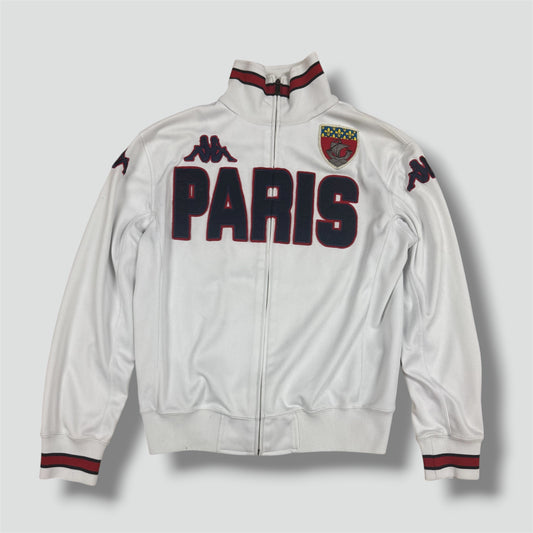 Kappa Paris streetwear white track jacket