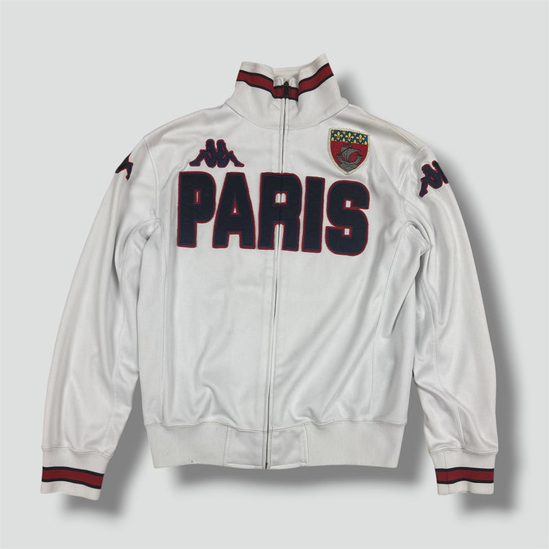 Sourced limited accessories and clothes Kappa Paris streetwear white track jacket – Secondhand Streetwear