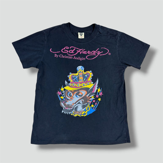 Ed Hardy graphic Y2K wolf t-shirt