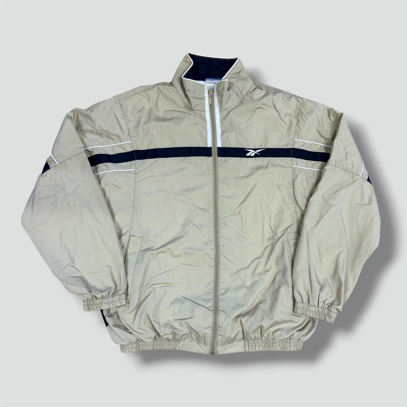 Sourced limited accessories and clothes Reebok vintage beige track jacket – Secondhand Streetwear