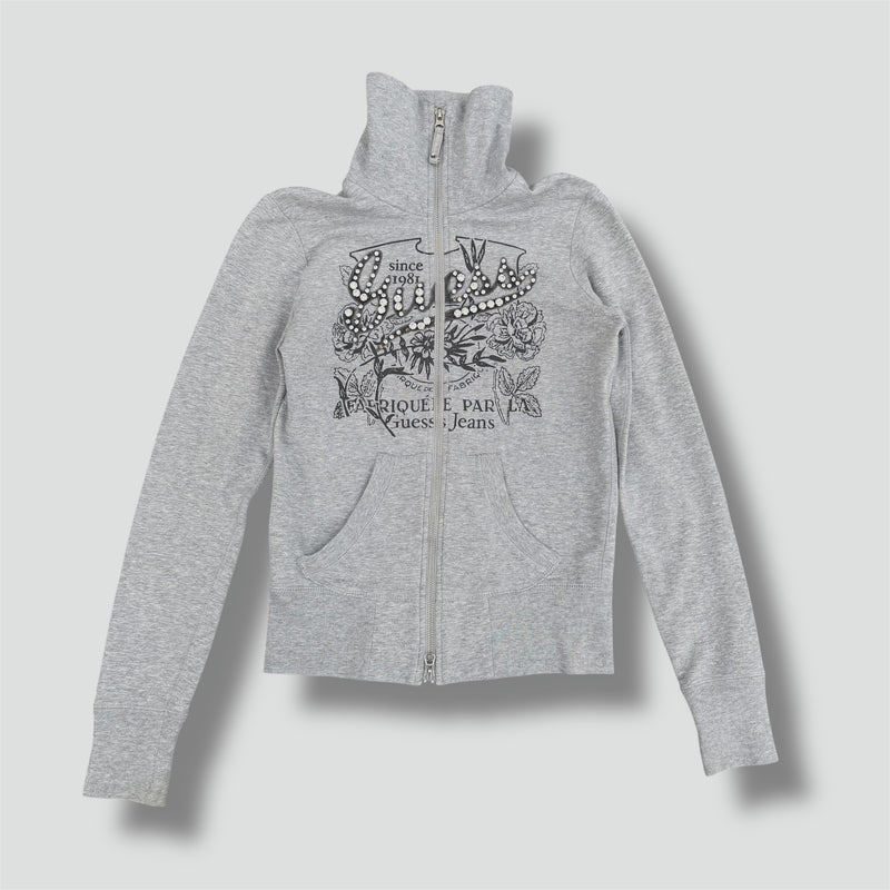 Sourced limited accessories and clothes Guess Erique Par vintage rhinestones zip-up – Secondhand Streetwear