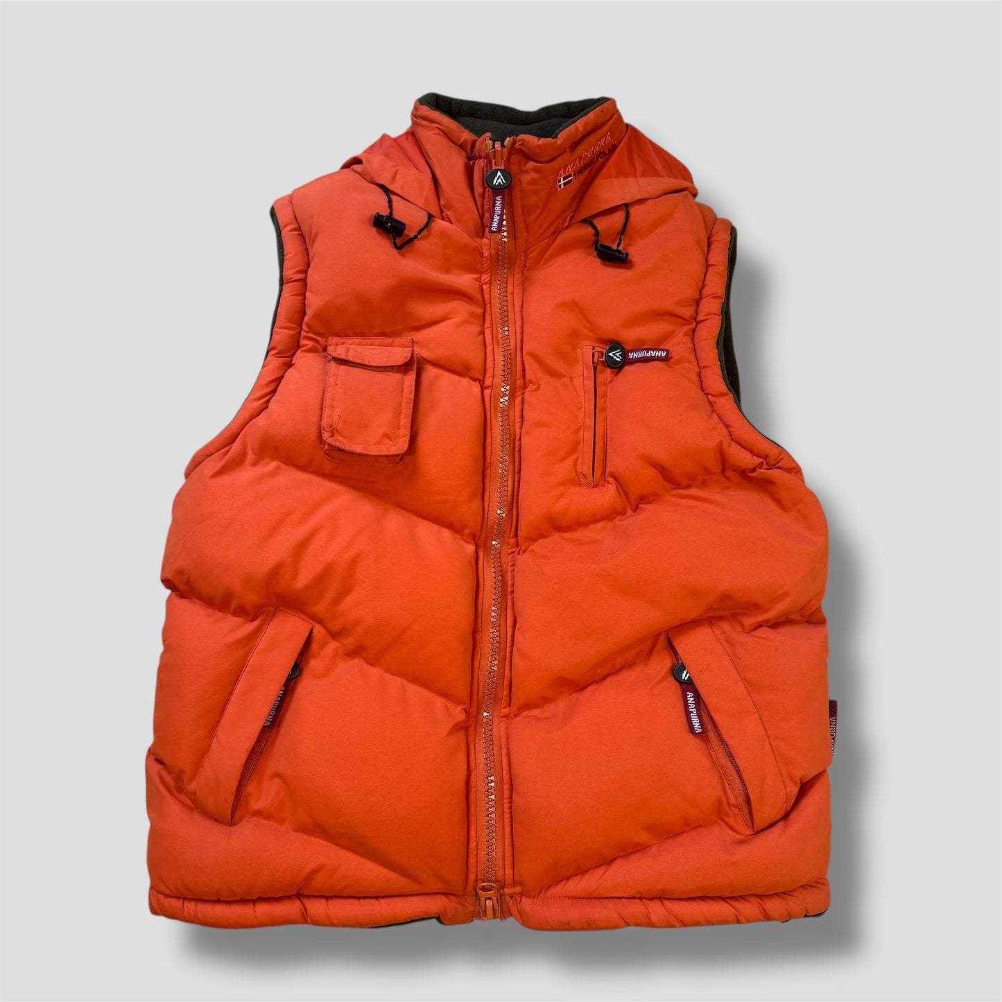Anapurna orange puffer vest
