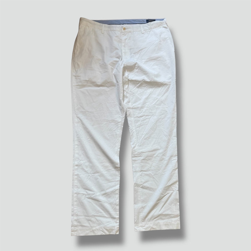 Sourced limited accessories and clothes Polo Ralph Lauren white summer chinos – Secondhand Streetwear