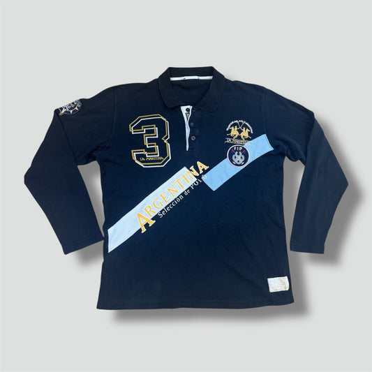 La Martina Argentina streetwear long sleeve poloshirt