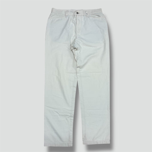 Yves Saint Laurent white chino loose pants