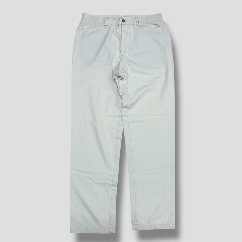 Sourced limited accessories and clothes Yves Saint Laurent white chino loose pants – Secondhand Streetwear