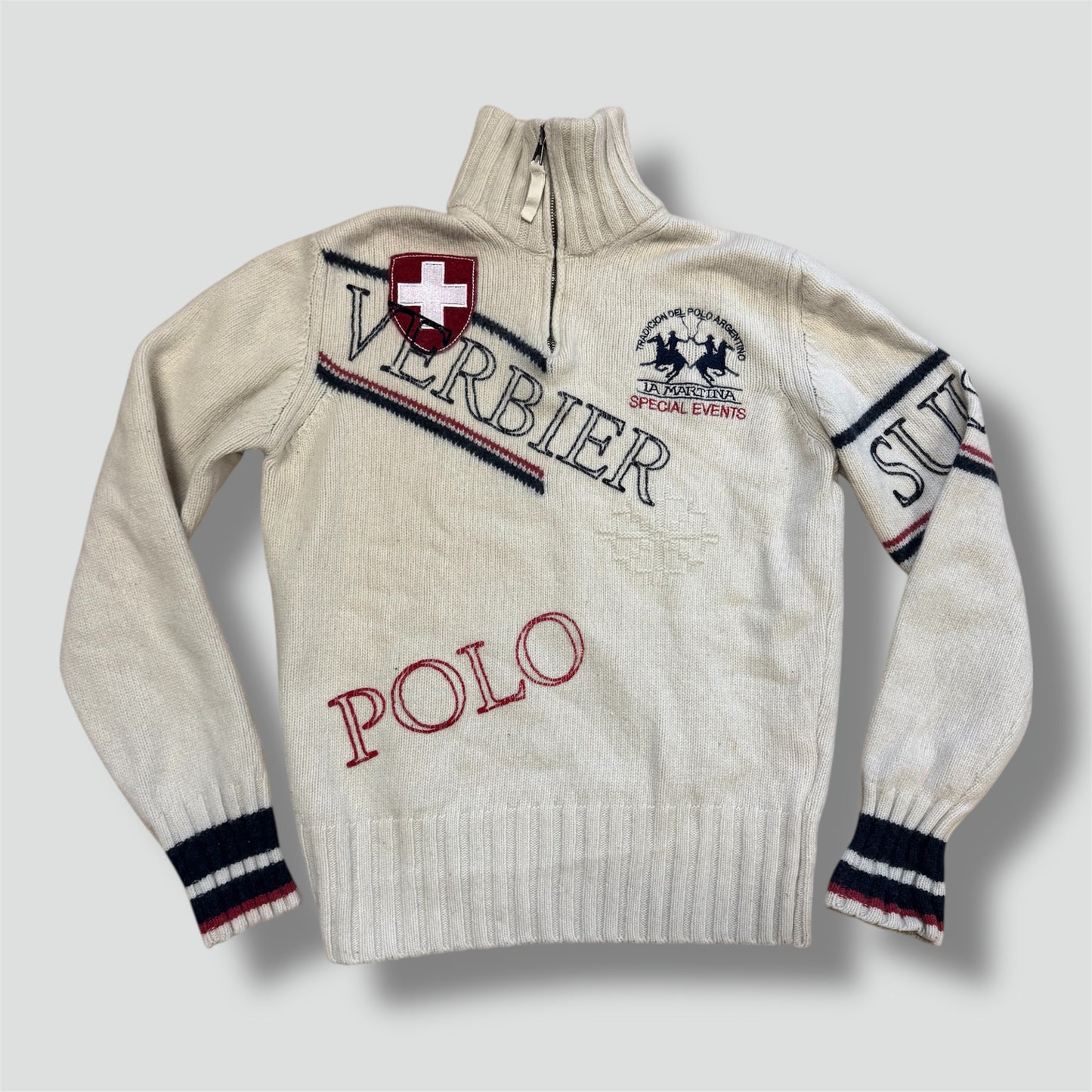 La Martina Verbier Switzerland knitted wool sweatshirt