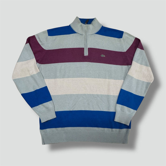 Lacoste vintage striped knitted sweatshirt