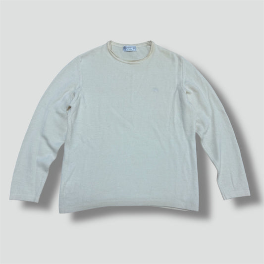 Burberry’s cream color women’s wool sweater