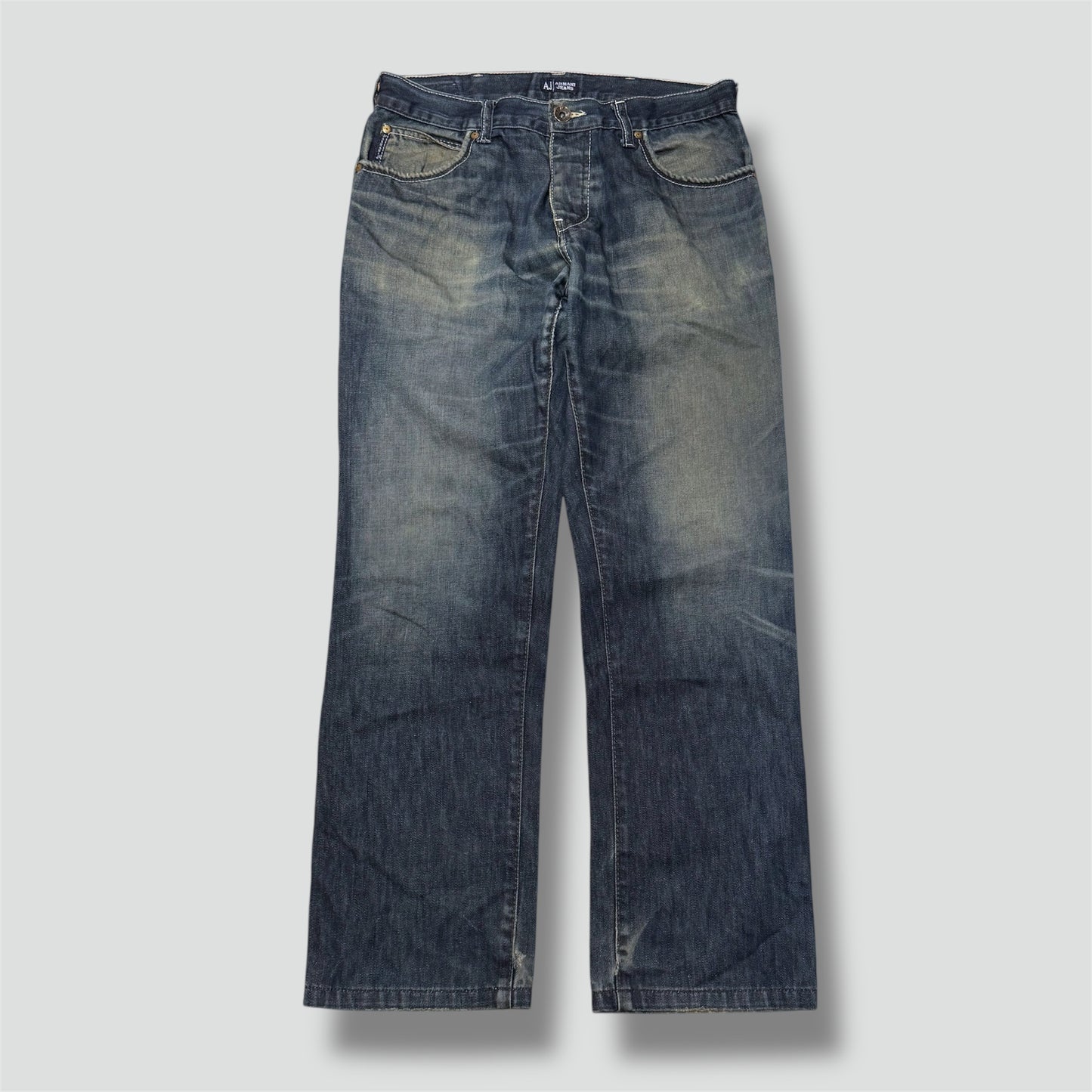 Armani Jeans baggy blue denim jeans