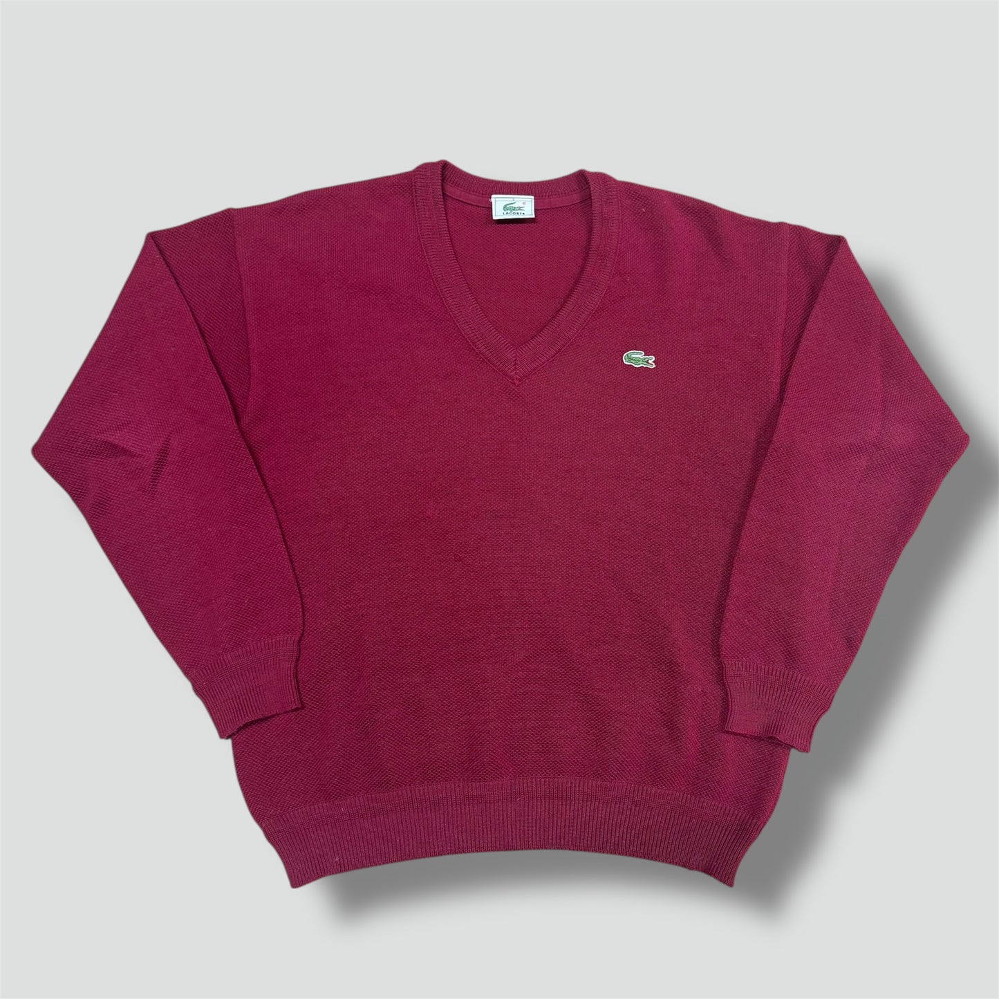 Lacoste burgundy knitted sweater