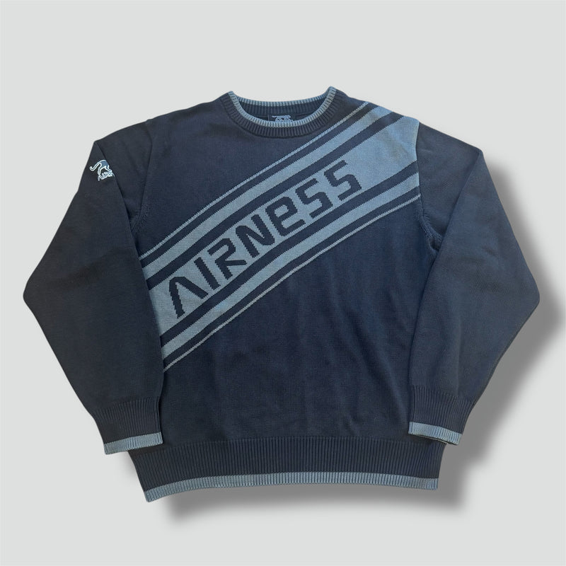 Sourced limited accessories and clothes Airness vintage black knitted sweatshirt – Secondhand Streetwear