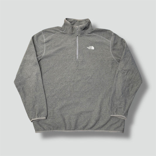The North Face grey fleece quarter zip