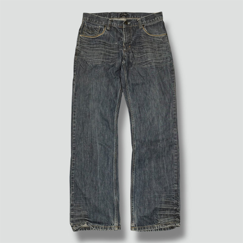 Sourced limited accessories and clothes Armani stone washed straight leg jeans – Secondhand Streetwear