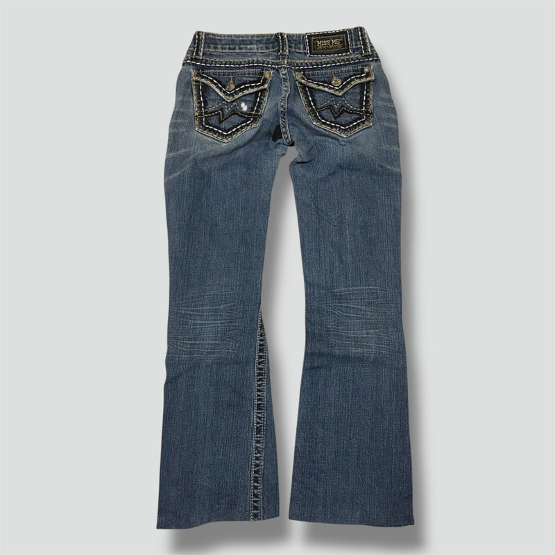 Sourced limited accessories and clothes Miss Me Y2K wide leg low waist jeans – Secondhand Streetwear