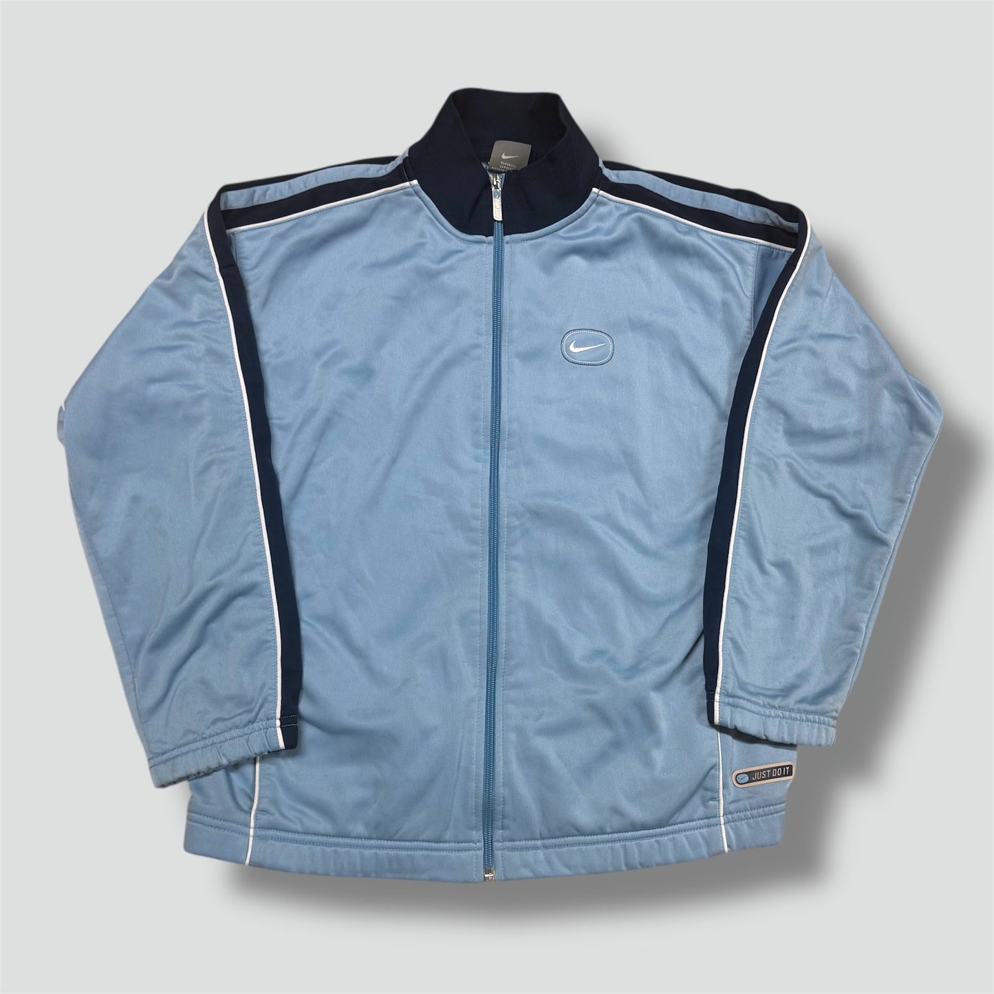 Nike “Just Do It” sky blue vintage track jacket