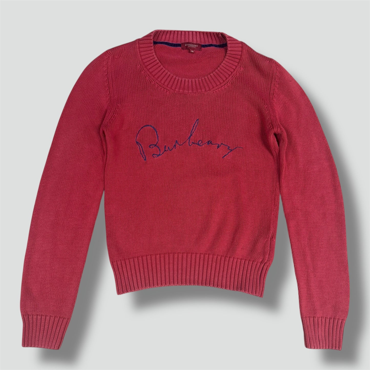 Burberry London women’s vintage red knitted sweater