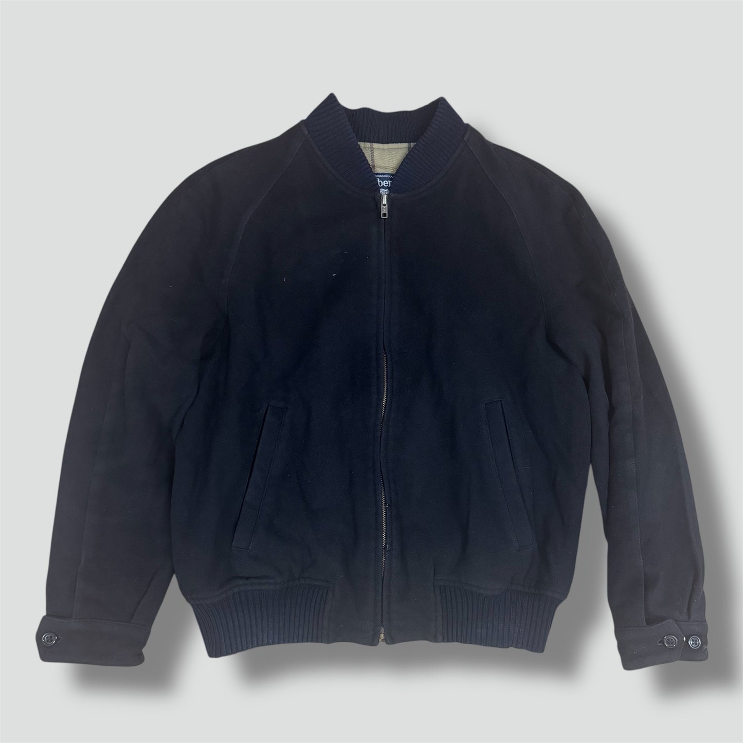 Burberry vintage black bomber coat
