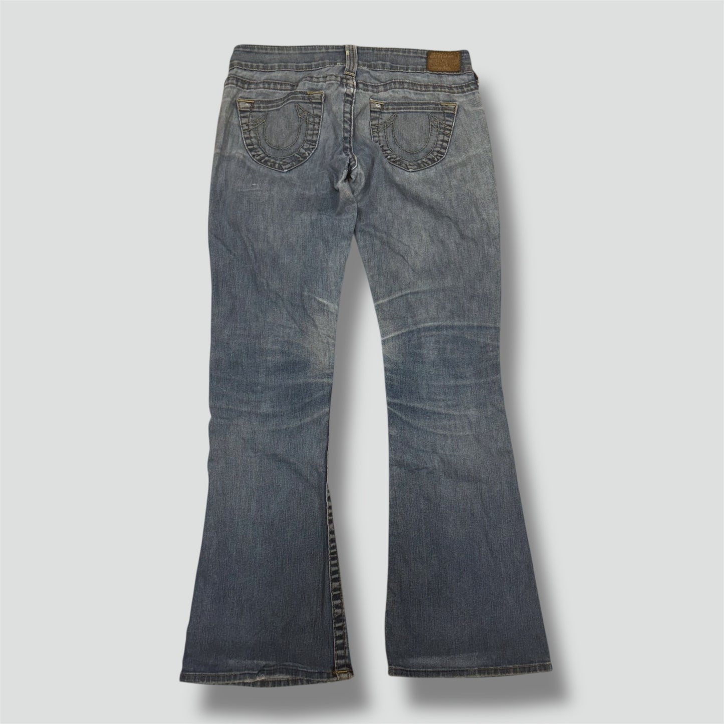 True Religion vintage wide leg denim jeans