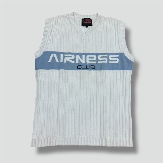 Airness club vintage white knitted vest