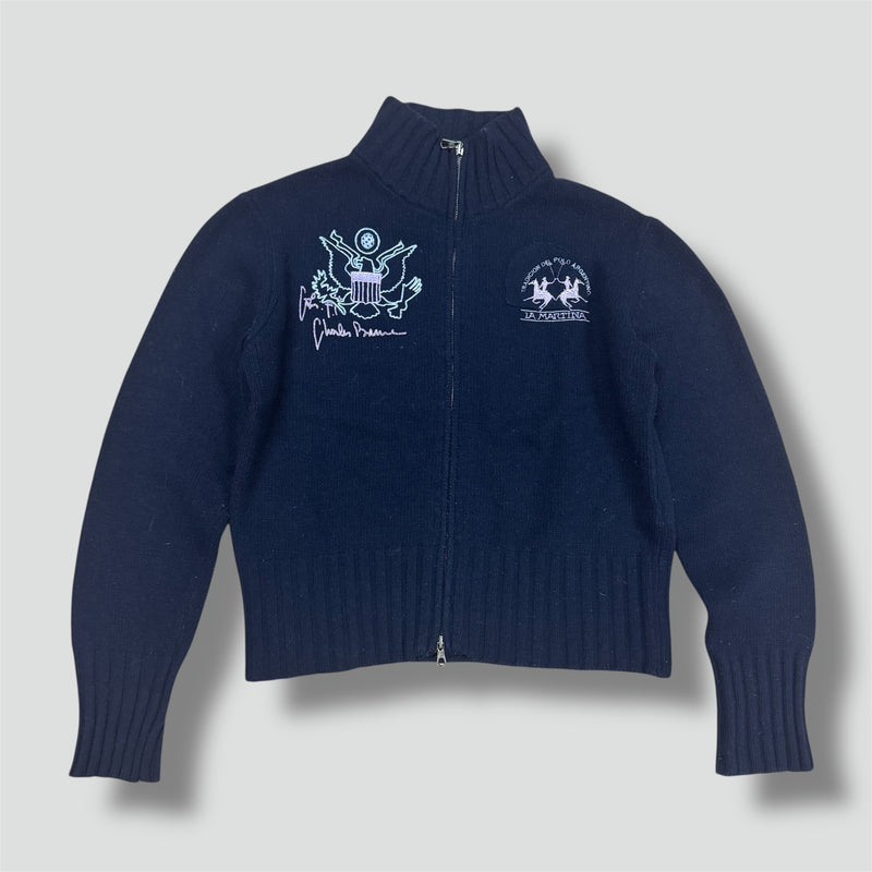 Sourced limited accessories and clothes La Martina vintage knitted women’s zip-up – Secondhand Streetwear