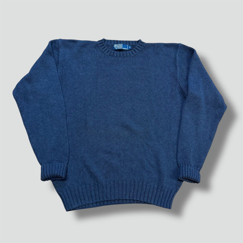 Sourced limited accessories and clothes Polo Ralph Lauren vintage knitted blue sweatshirt – Secondhand Streetwear