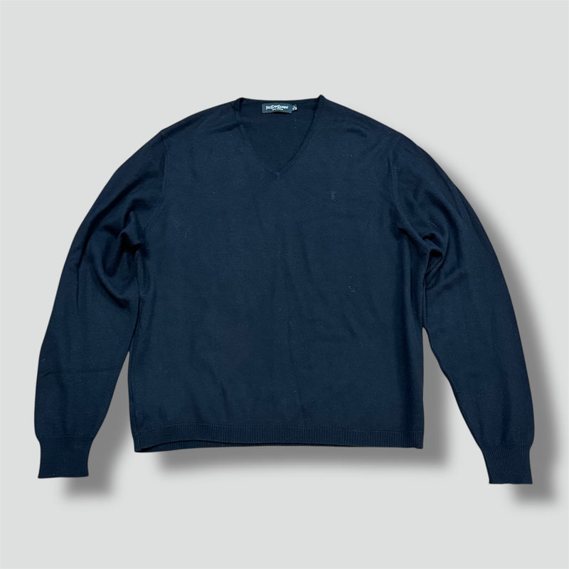 Sourced limited accessories and clothes Yves Saint Laurent black on black wool sweatshirt – Secondhand Streetwear