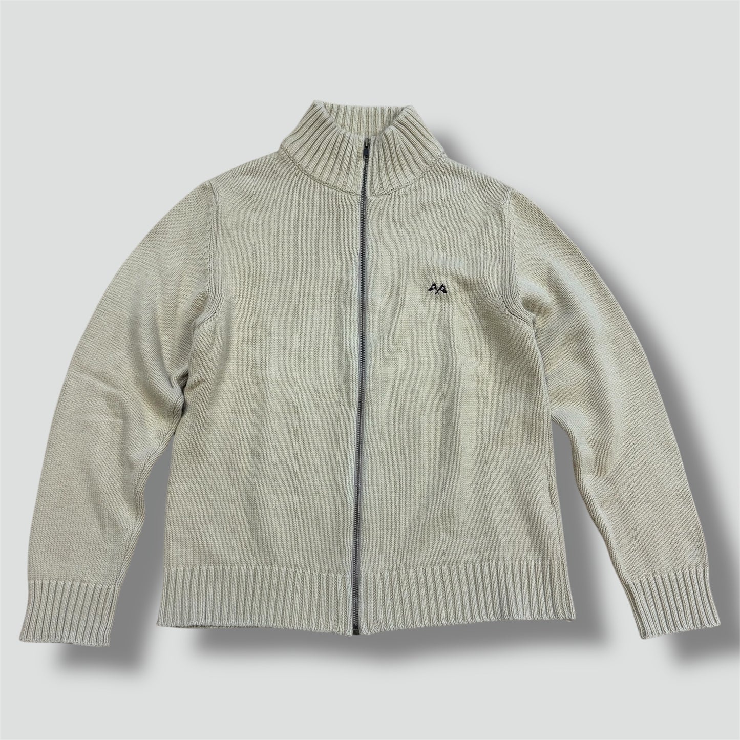 Thomas Burberry cream vintage knitted jacket