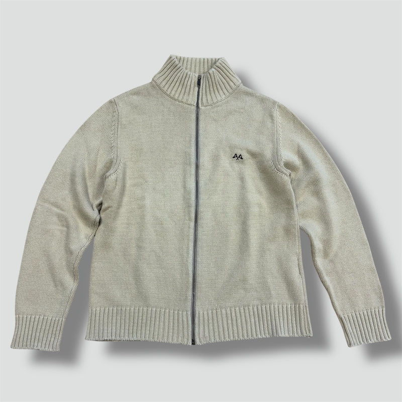 Sourced limited accessories and clothes Thomas Burberry cream vintage knitted jacket – Secondhand Streetwear