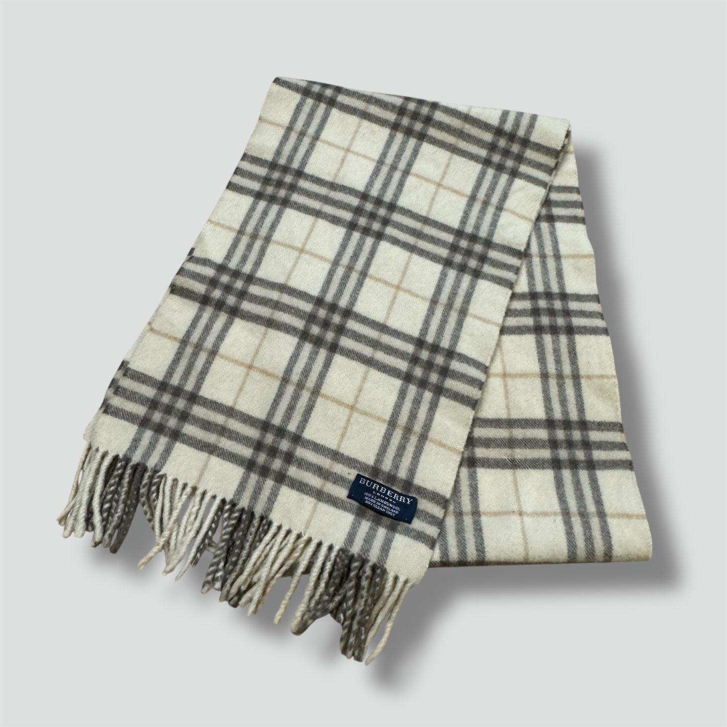 Burberry London vintage lambswool scarf