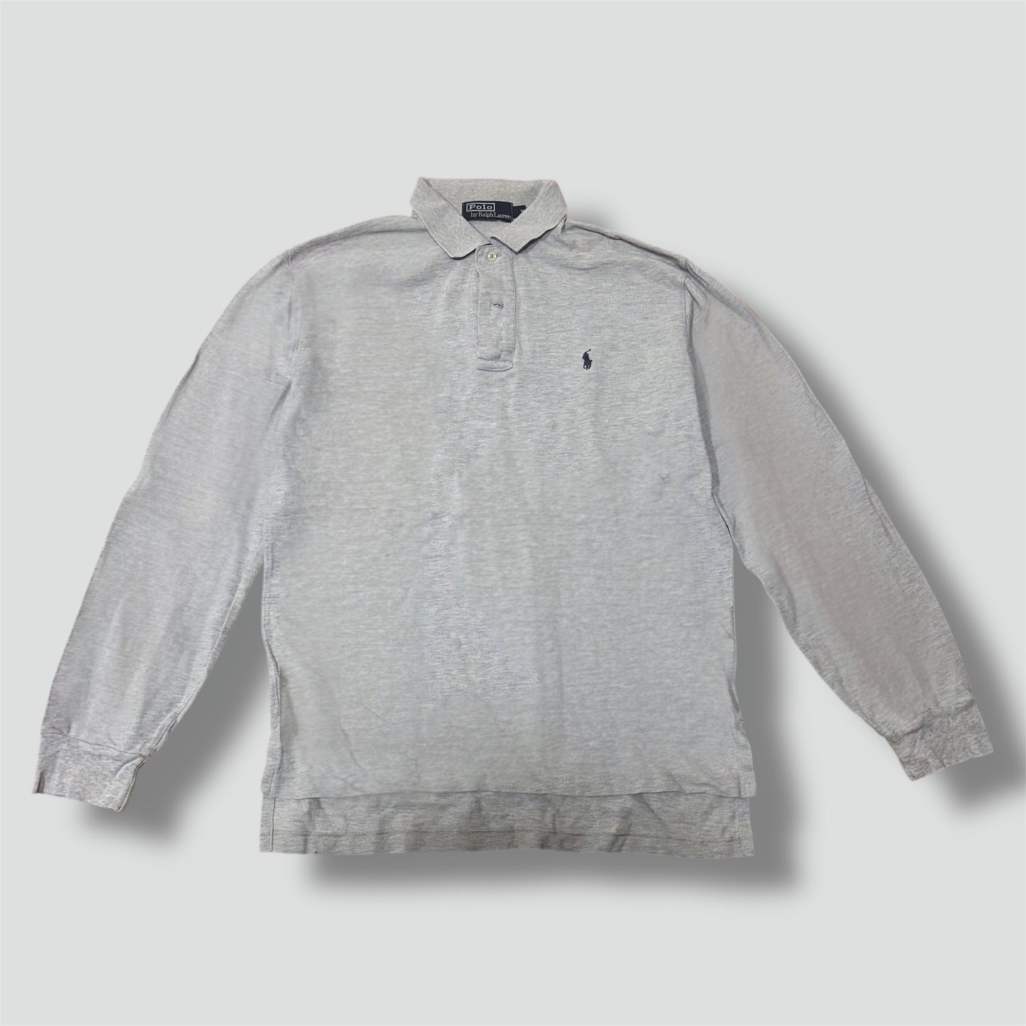 Polo Ralph Lauren grey long sleeve polo shirt