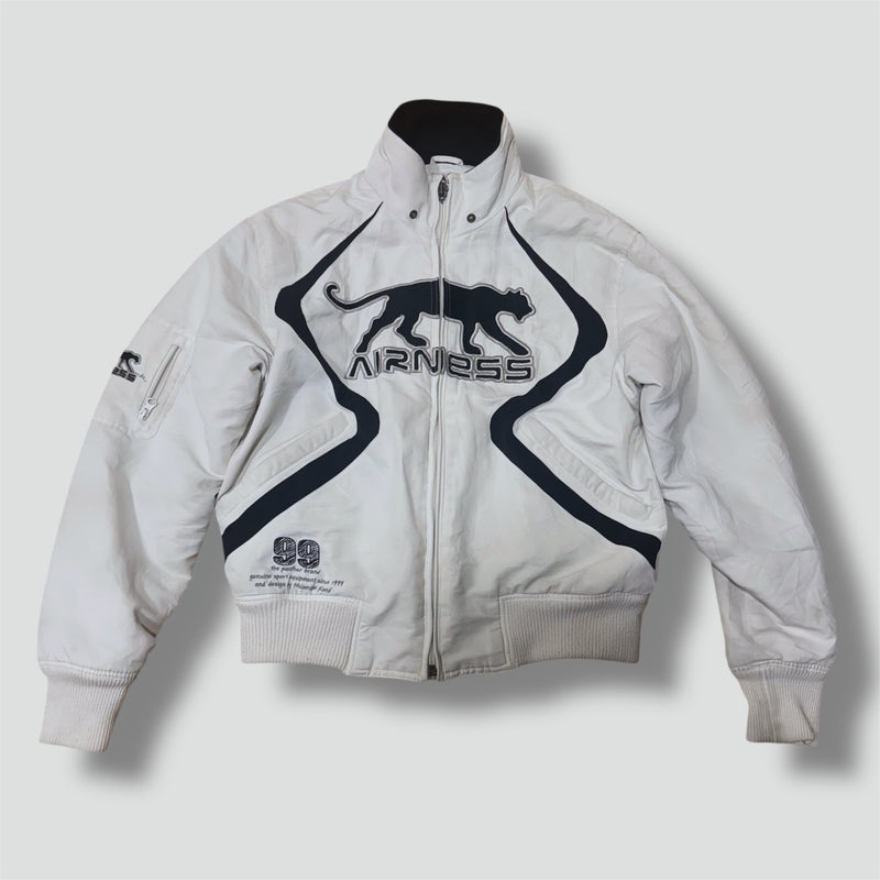 Sourced limited accessories and clothes Airness streetwear white double layer fleece jacket – Secondhand Streetwear