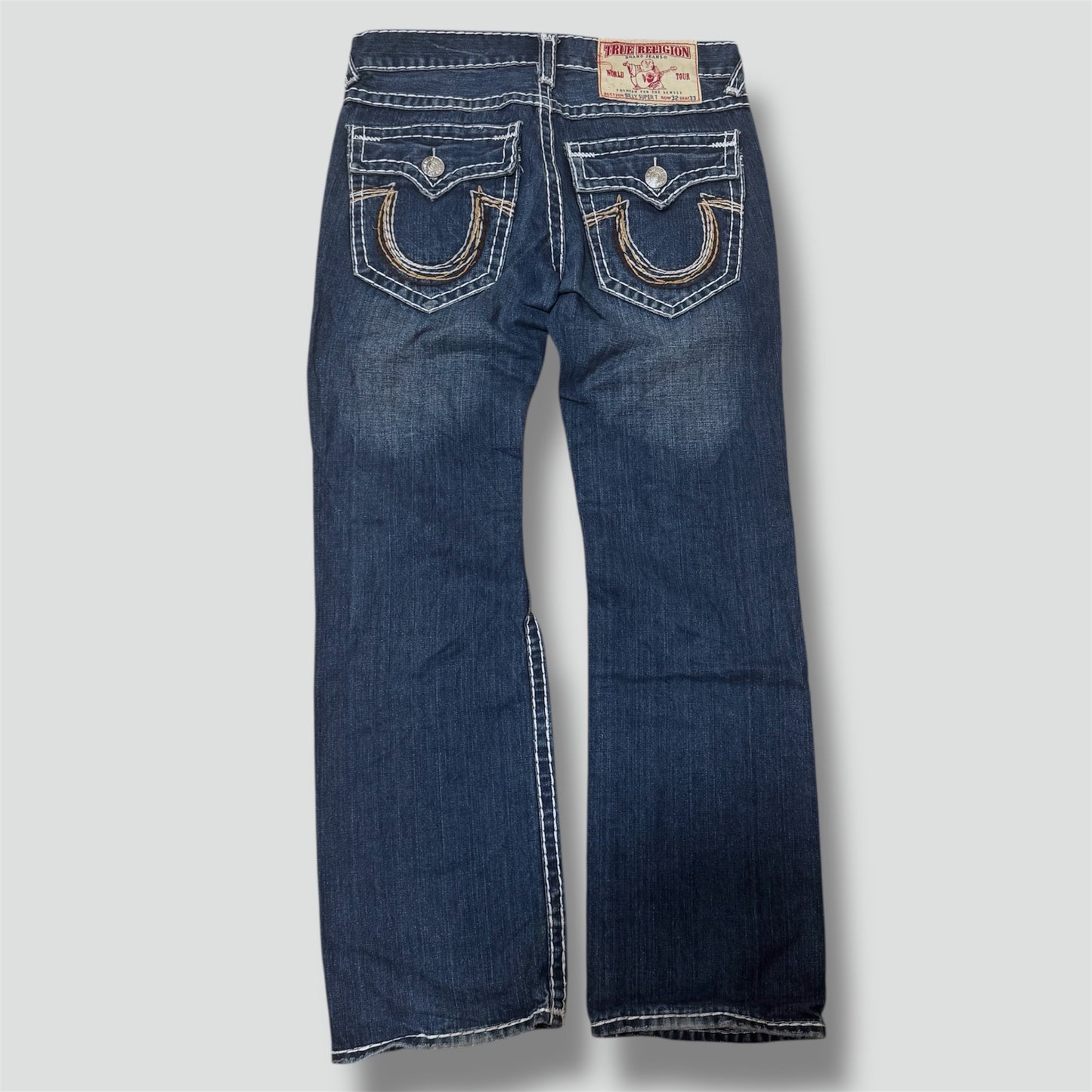 True Religion World Tour straight-leg denim jeans