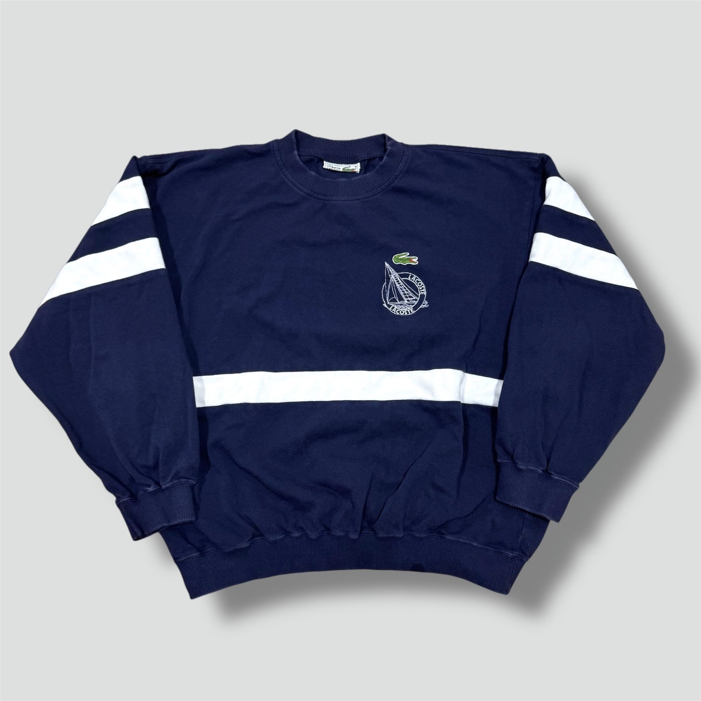 Lacoste Sailing vintage navy blue sweater