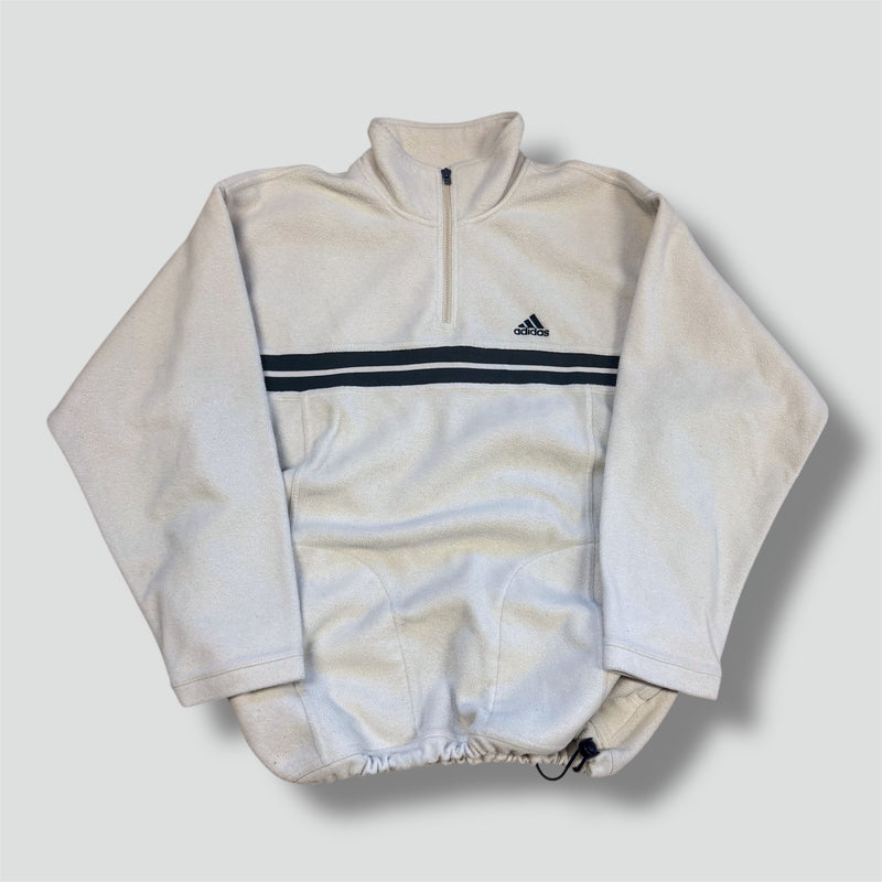 Sourced limited accessories and clothes Adidas retro white oversized fleece sweatshirt – Secondhand Streetwear