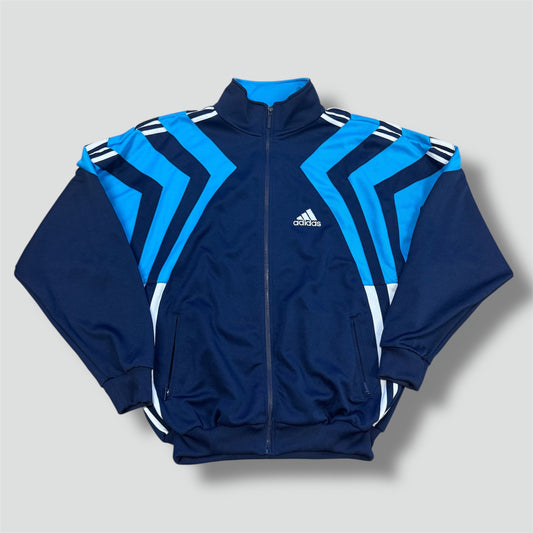Adidas streetwear 90s blue oversized track jacket