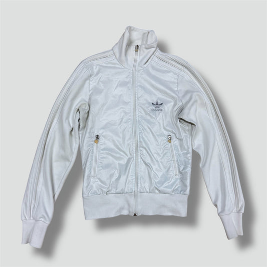 Adidas vintage y2k shiny white track jacket