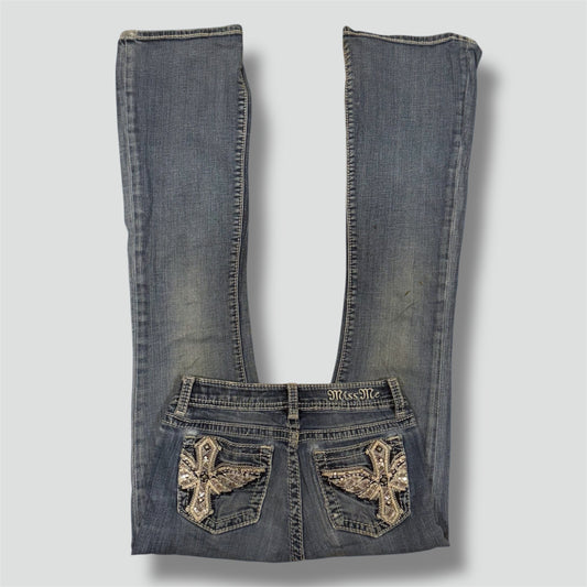 Miss Me y2k rhinestones wide leg jeans