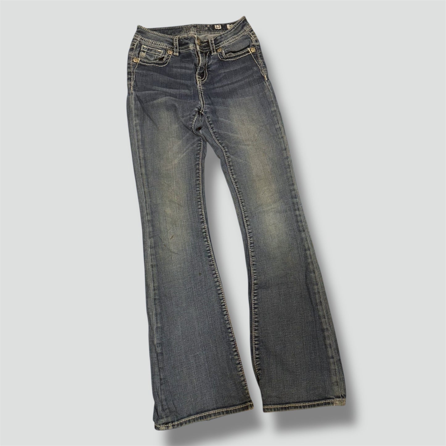 Miss Me y2k rhinestones wide leg jeans