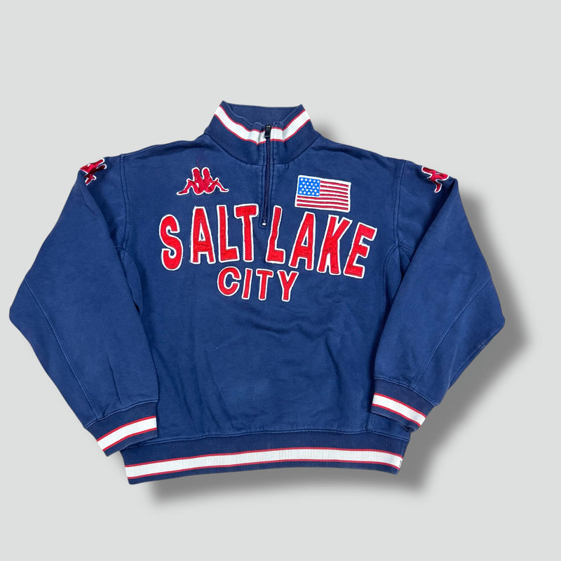 Sourced limited accessories and clothes Kappa Salt Lake USA quarter zip sweater – Secondhand Streetwear