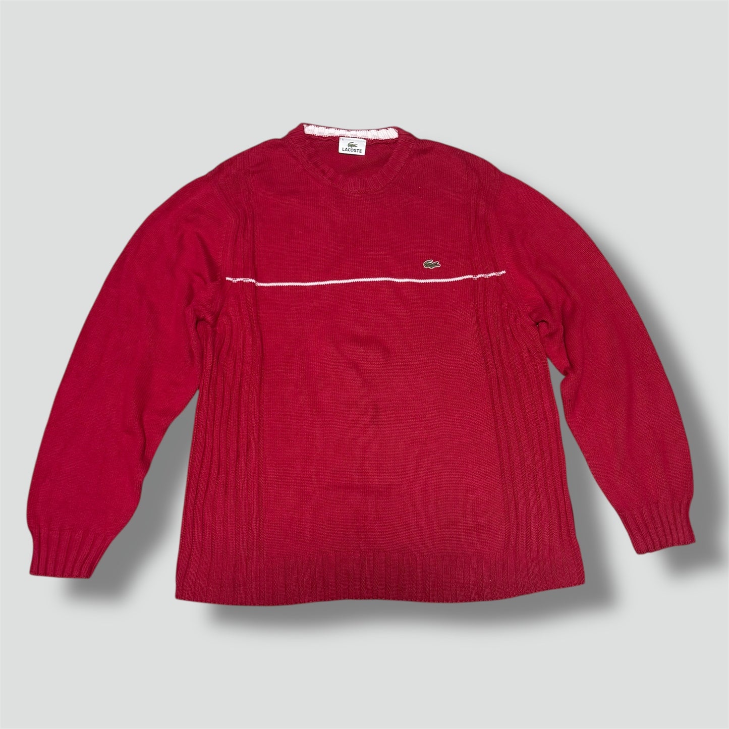 Lacoste vintage red knitted sweater