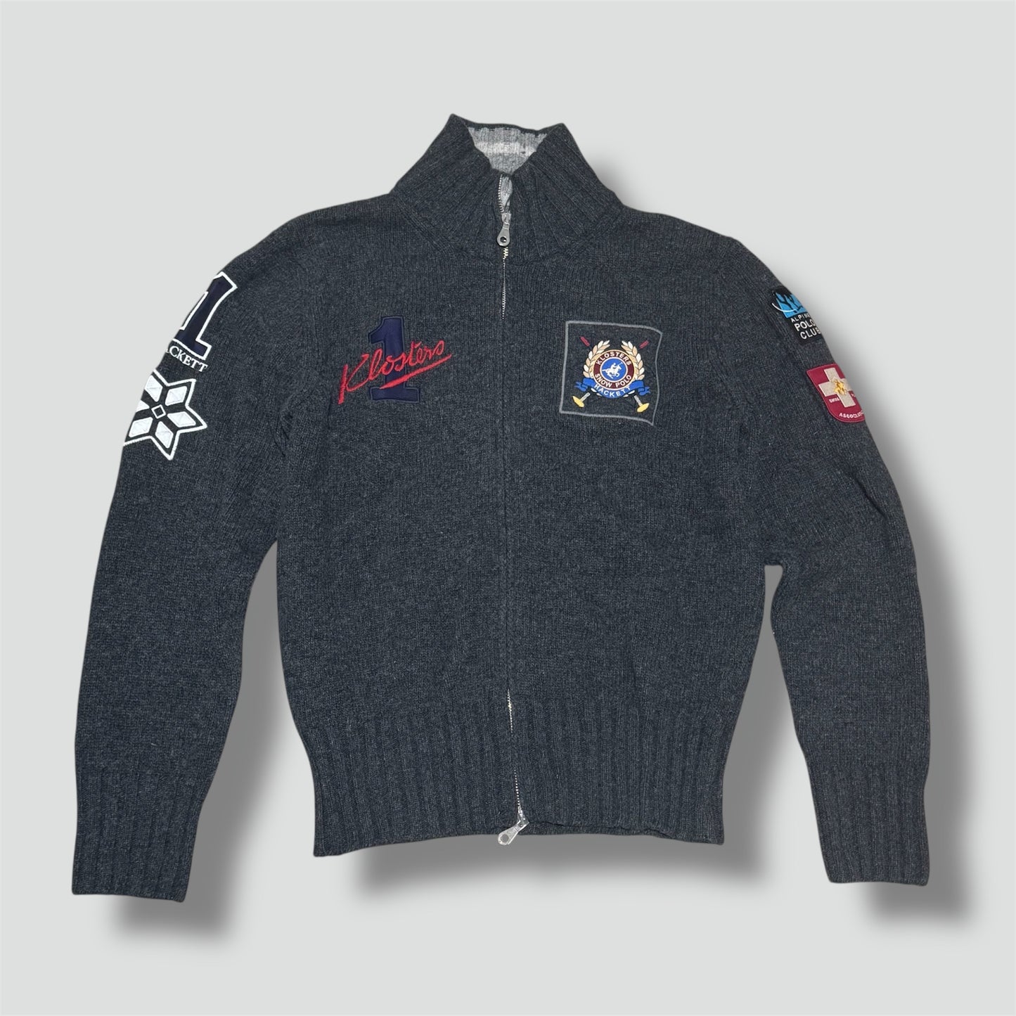 Hackett Klosters snow polo knitted jacket