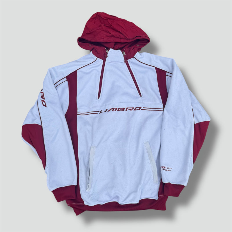 Sourced limited accessories and clothes Umbro streetwear 00s white hoodie – Secondhand Streetwear