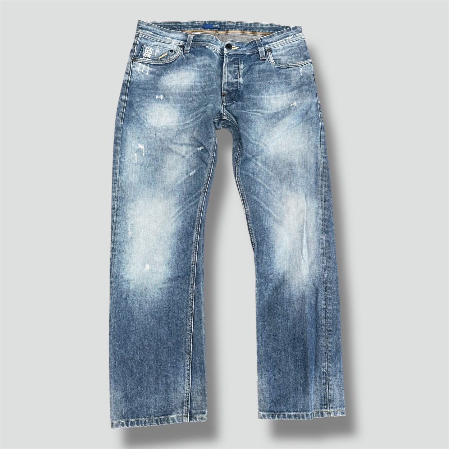 G-Star Raw slightly ripped straight jeans