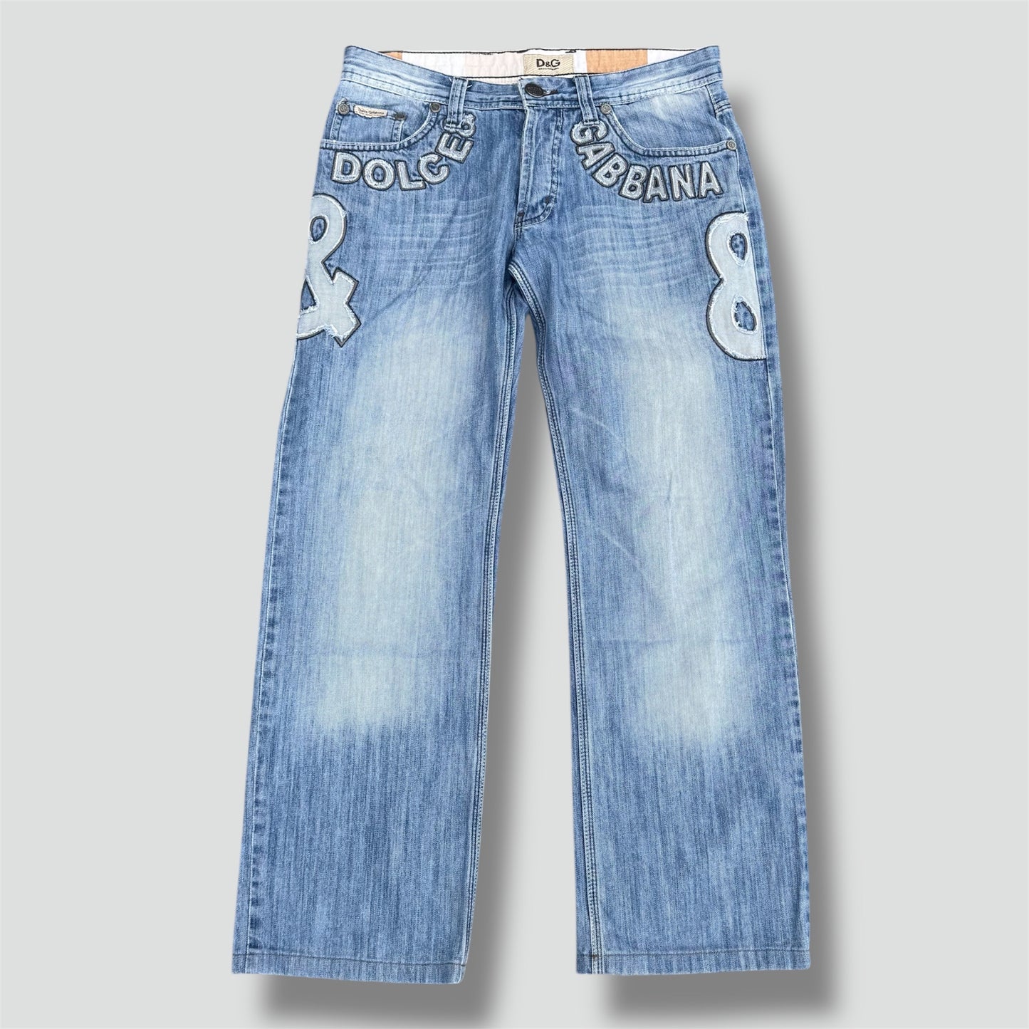 Dolce & Gabbana vintage embroidered jeans