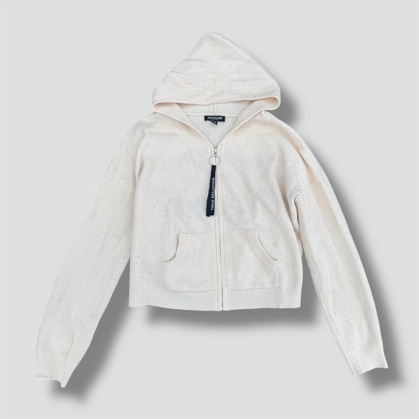 True Religion “True Girls go backstage” cropped hoodie